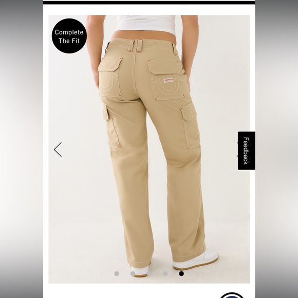 NWT True Religion Military Single Needle Cargo Pants - Picture 3 of 8